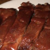 Malay Style Bbq Spare Ribs · Four pieces.