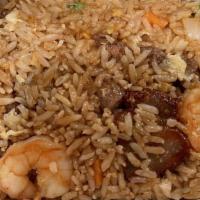 Fried Rice · Choice of: beef, chicken, shrimp, pork, vegetables or combination (does not come with steame...