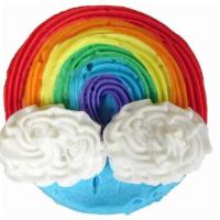 Rainbows · One dozen 3-Inch sugar cookies frosted and decorated with RAINBOWS.