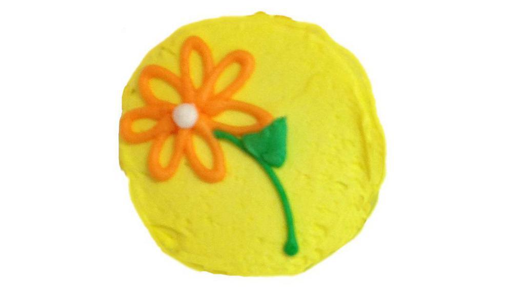 Flowers · One dozen 3-Inch sugar cookies frosted and decorated with FLOWERS.  Current flower design is seasonal and will change with the seasons!