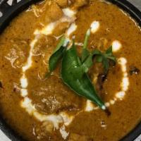 Curry Leaf Chicken · A not very saucy chicken curry cooked with dried ground curry leaves and spices. Origin stat...