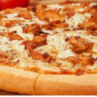 Western Chicken Bbq Super Specialty Pizza · Tangy barbeque sauce, boneless grilled chicken breast strips, red onions, mushrooms and a 50...