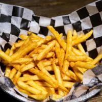 Old Bay Fries · Served with or without malt vinegar