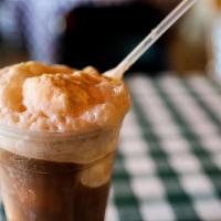 Drought Root Beer Float · Louisiana's Abita Drought Root Beer with Vanilla Ice cream