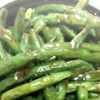 Szechuan Green Bean · Spicy and veggie. With rice.