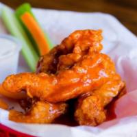 Buffalo Chicken Tenders · With carrots, celery and blue cheese or ranch.