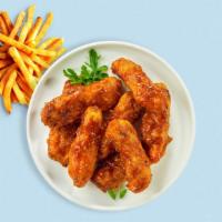 Jolly Jumbo Hot Tender Combo · 3 of our famous, jumbo, hand-breaded chicken tenders drenched in hot sauce. Served with frie...