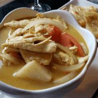 Yellow Curry · Your choice of meat with potato, onion, tomato and coconut milk cooked in yellow curry sauce.