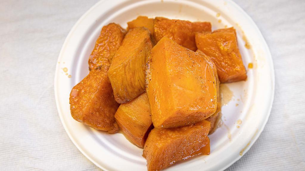Yams · Delicious sweet yams, baked until they’re tender and flavorful.