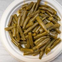 String Beans · Tender green beans, cooked and seasoned to perfection.