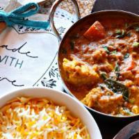 Vegetable Korma · A mix of sweet green peas, carrots, cauliflower & green beans simmered in a creamy herb-spic...
