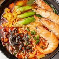Shrimp Luosifen · Our Famous Luosifen Noodle with various levels of spiciness for the broth. This is the basic...