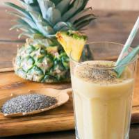 Piña Colada Smoothie · Coconut cream, fresh pineapple, and banana. A tropical favorite!