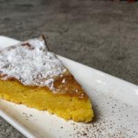Torta Santiago · Spanish almond brandy cake originated in the middle ages.