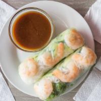 Vietnamese Summer Roll (2Pc) · Rice paper wrap, rice noodle, lettuce, cucumber and choice of filling. Served with a side of...