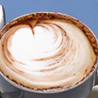 Cappuccino · Double shot of espresso with milk foam - 12oz