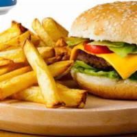 Cheeseburger · All sandwiches are served with french fries and can of soda. Fixings: lettuce, tomato, mayo,...