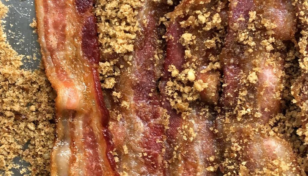 Praline Bacon · house-made sweet and salty goodness!