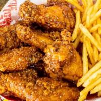 6 Piece Wings · Choose 1 sauce. Specify if sauce on side or tossed.