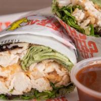Chicken Wrap · Our fresh Wrap served with choice of fried or grilled chicken, lettuce, shredded parm cheese...