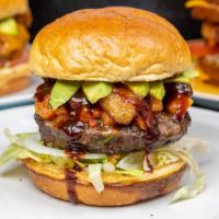 Bob Marley · Avocado, Fried Banana, Mango-Papaya Salsa, Zombie Boogie BBQ, Lettuce, and Onion.