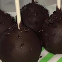Cake Pops - Chocolate · Four delicious chocolate cake pops.
