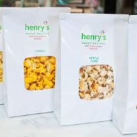Popcorn · We pop all our own popcorn in house!  Flavors include butter, kettle corn, cheese, caramel a...