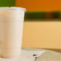 Horchata · Our local Favorite - Homemade horchata mixed with milk, rice, cinnamon, sugar, and morro.
