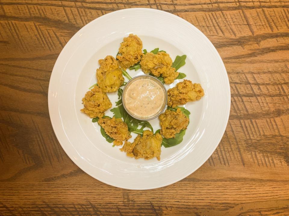 Fried Oysters. · Flash fried oysters, creole remoulade sauce