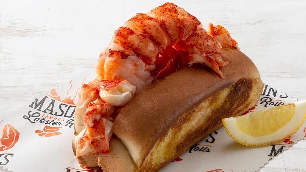 The Bar Harbor · 50% more lobster meat including tail on any roll