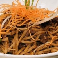 Pad Thai · Medium Spicy, Nuts. stir fried Thai noodles with egg, tofu, bean sprouts, chive, sweet pickl...