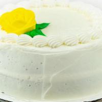 Yellow Sun · We start with a moist and dense yellow cake and then fill and frost it with our delicious va...