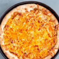 Buffalo Chicken Pizza · Buffalo chicken, blue cheese and blended cheeses.
