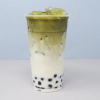 Matcha Green Tea · Matcha green tea layered above a soy milk or half and half base. Topping not included.
Soy m...