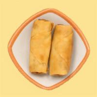 Egg Rolls (2) · Cabbage, carrot, mushroom. Contains egg. Sauce contains no major allergens.