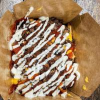 Steak Yaroa · French Fries with Cheddar American Cheese & Steak topped off with mayonnaise and Ketchup.