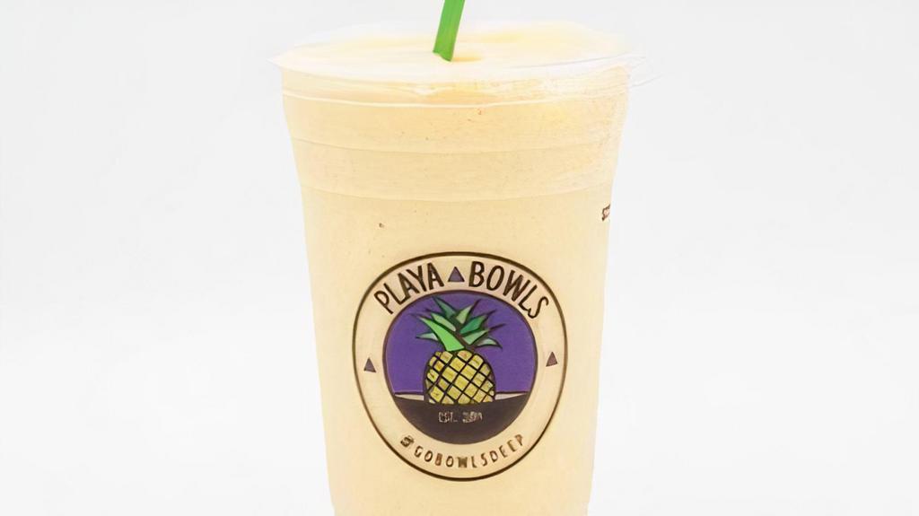 Aloha · Banana, mango, pineapple, coconut milk.