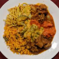 Vegetable Biryani · Long grain aromatic basmati rice cooked with mixed vegetables. Flavored with Indian herbs an...