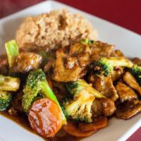 Szechuan · Spice Level 2. Broccoli, carrots, green onions and spicy garlic sauce.