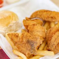 4 Pieces Choice Of Fish · 4 Piece Choice of fish served with 1 side order and dinner roll
