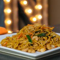 Lo Mein · Egg noodles stir-fried with your choice of chicken, pork, shrimp, beef, or vegetable.
