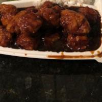 General Tso'S Chicken · Chunk of chicken fried until crisp, then cooked in spicy tangy sauce.