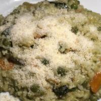 Risotto Alle Verdure · Vegetable risotto.