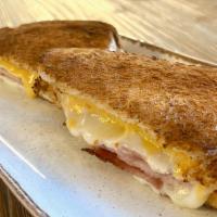 Ham And Cheese · Grilled Ham and Swiss Cheese on Toasted White Bread