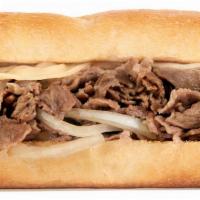 Philly Cheesesteak · With provolone and grilled onions.