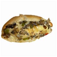 #38 Four Cheese Vegetarian Hoagie · #38 comes with mayo, lettuce, tomato, swiss cheese, american cheese, provolone cheese, grill...