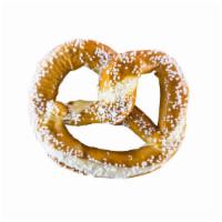 Pillar Pretzels · Warm salted pretzel served with cheese whiz or orange honey butter.