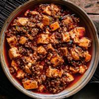 Szechuan Spicy Mapo Tofu · Hot & Spicy. Spicy diced bean curd.