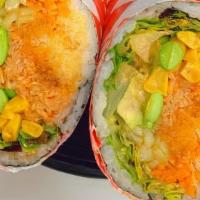 Spicy Crab Salad Asian Burrito · 