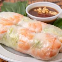Gỏi Cuốn / Fresh Summer Roll (2 Rolls) · Small rolls of shrimp with rice vermicelli wrapped in the rice paper. Served fresh with pean...
